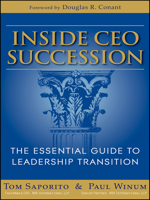 Title details for Inside CEO Succession by Thomas J. Saporito - Available